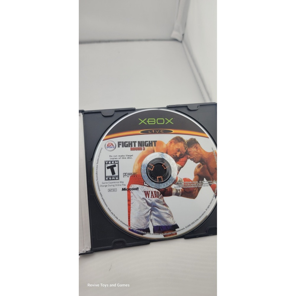 Fight Night Round 3 (Microsoft‎ Xbox, 2006) Disc Only Tested and Working Great